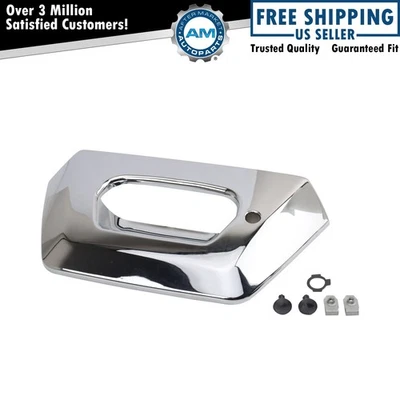 Bisel de manija de puerta trasera cromado con provisión de bloqueo para Chevy Avalanche 02-06 Foto 1 de 4