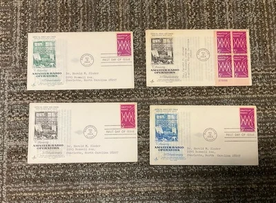 Lot Of Four First Day Cover Amateur Ham Radio Operators 50Th anniversary 1964 - Image 1 of 3