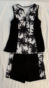 Commenso traje de baño de 2 piezas - top ajustado con cremallera - pantalones cortos de niño - blanco y negro - Imagen 1 de 4
