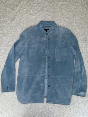 Révue Women's Jacket Medium Casual Suede Coat Blazer Baby Blue - Image 1 of 4