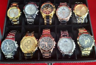 New Wholesale Assorted Quartz Mens Ladies Men Wrist Watches Watch IPHONE LOT - Image 1 of 4