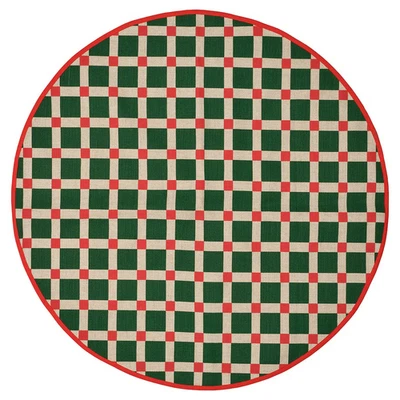 New VINTERFINT Tree Skirt Multicolor Check Pattern Christmas Decoration 39¼" - Image 1 of 3