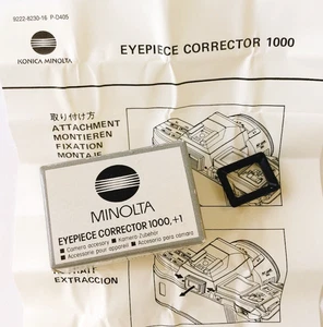 Minolta +1.0 Okularkorrektor 1000 Dioptrien Objektiv für α Serie Anleitung - Bild 1 von 12