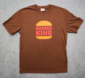 Burger King Crew T-Shirt Medium Braun Logo Mitarbeiter Uniform Whopper BK - Bild 1 von 7
