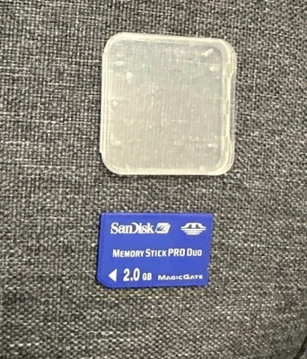 SanDisk 2GB Memory Stick Pro Duo Genuine Memory Card For Sony Camera / PSP Cyan - Image 1 of 2