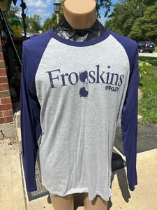 T-shirt OAKLEY classica uomo regular fit Frogskins manica raglan taglia XL - Foto 1 di 3