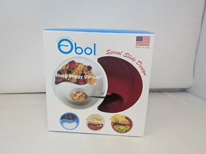 New 2017 Obol Original Crispy Bowl Never Soggy Red Cereal Bowl USA MADE - Picture 1 of 3