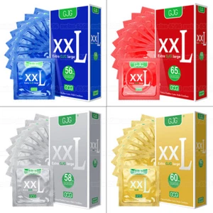 10pcs XXL Condoms Large Size Ultra Thin Latex Condom for Men 56/58/60/65mm - Picture 1 of 15
