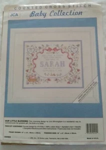 JCA Baby Collection Kreuzstich-Set ~ Unser kleiner Segen, #04404 - Bild 1 von 3