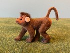 Affe Fritz Wagner Künstlerschutz beflockt  flocked animal monkey