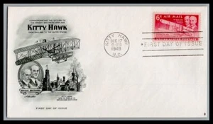 US FDC # C45 6c Wright Brothers Artmaster 1949, 9p588 - Picture 1 of 1