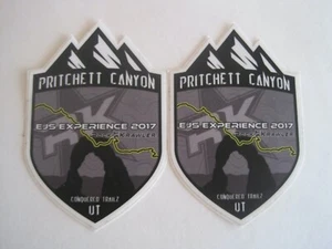 Pritchett Canyon Set 2 Conquer Trails UT Decal Stickers 2017 - Picture 1 of 3