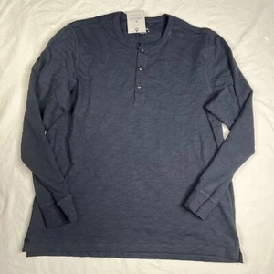 Neu UNTUCKit Baumwollhemd Herren XLarge Navy Langarm Freizeit Pullover A061123 - Bild 1 von 5