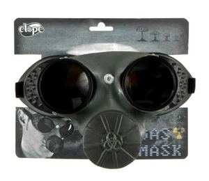 ELOPE BIOHAZARD MÁSCARA DE GAS MATERIALES PELIGROSOS TÓXICOS MÁSCARA FACIAL HALLOWEEN ACCESORIO DE DISFRAZ - Imagen 1 de 2