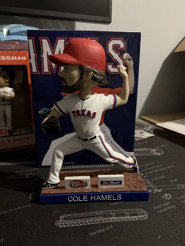 Texas Rangers Cole Hamels Bobblehead 2016 BDA Dr Pepper Tom Thumb Cover