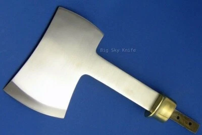 Cuchillo para hacer campamento caza hacha hoja en blanco hágalo usted mismo Foto 1 de 2