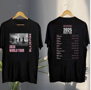 Black Pink World Tour 2025 T-Shirt, Jisoo Jennie Lisa Rose Blink Gift - Picture 1 of 6