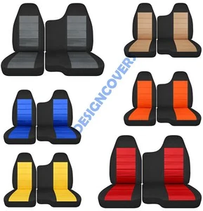 Fundas de asiento de banco para camioneta 2 tonos para banco 98-03 Ford Ranger 60/40 #35 - Imagen 1 de 31
