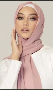 Veiled Collection New York Dusty Mauve Hijab/Veil - Picture 1 of 3