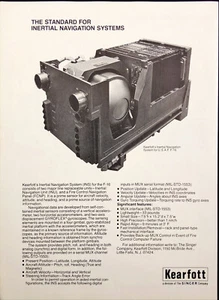 1977 Kearfott Inertial Navigation System for F-16 Print Ad Air Force - Picture 1 of 1
