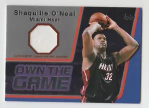 Tarjeta Jersey Shaquille O'Neal Heat 2006-07 Topps OWN THE GAME Reliquia SP JUEGO USADO - Imagen 1 de 2