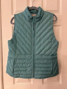 Schöne neu mit Etikett Ann Taylor Loft blaue gefütterte Weste Größe Medium - Bild 1 von 5