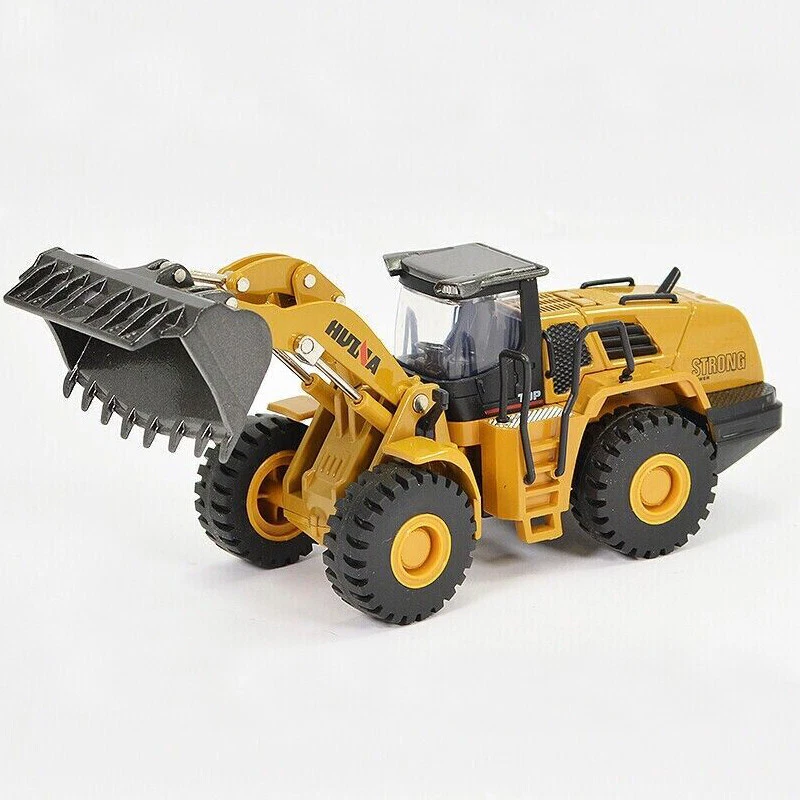Huina Metal Wheel Loader Truck 1:50 Alloy Vehicle Engineering Construction Model