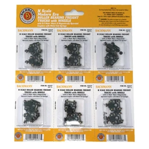 Bachmann 42537 Roller-Bearing Freight Trucks w/ Wheels (Pack of 6) : N Scale - Picture 1 of 1