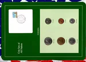 Coin Sets of All Nations Canada all 1988 But 50 Cents 1986 UNC 88.11.9 - Picture 1 of 4