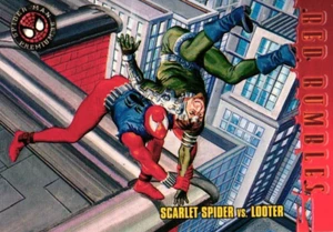 Scarlet Spider Vs. Looter 1996 Marvel Fleer / SkyBox Red Rumbles Card - Picture 1 of 4