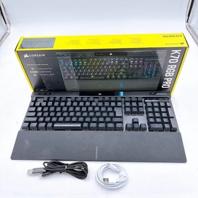 Corsair K70 RGB PRO 2022 CH-9109410-JP Red switch Gaming Keyboard Untested - Image 1 of 4