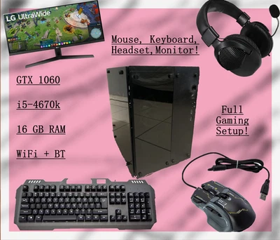 CONFIGURACIÓN GAMING COMPLETA | GTX 1060 | i5-4670k + Monitor LG Ultrawide 32' Foto 1 de 4