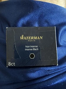 "Waterman Fountain Pen Ink Cartridges, Large, Intense Black, 8 Count" - Picture 1 of 2