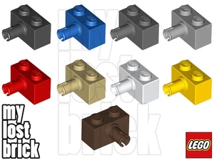LEGO - Part 2458 - Bricks 1x2 with Pin (SINGLE) + NEW + SELECT COLOUR / QUANTITY - Picture 1 of 12