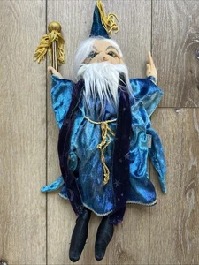 Folkmanis Folktails kleiner Zauberer mit Stab Ganzkörper 15 Zoll Handpuppe NICHT MEHR ERHÄLTLICH - Bild 1 von 7