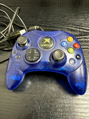 Xbox Controller Model S Wired Translucent Blue *Tested/Working* - Image 1 of 4