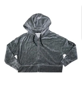 Calvin Klein Performance Velour Hoodie, Heather Gray, Md - Picture 1 of 1