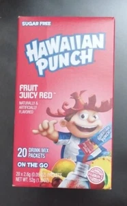 Hawaiian Punch Fruit Juicy Red Drink Mix Singles to Go 20-COUNT SAME-DAY SHIP - Picture 1 of 6
