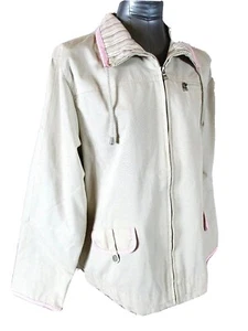 Braeton womens Large L/S ivory 3 POCKET full zip FULLY LINED jacket (A4)pm - Picture 1 of 8