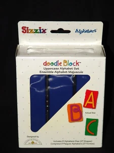 NUEVO troquel alfabético Sizzix Alphabars: DOODLE BLOCK, estuche superior - Imagen 1 de 6