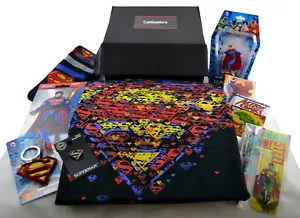 Camiseta con logotipo de Superman auténtica camiseta gráfica de DC Comics caja de regalo colección nueva con etiquetas - Imagen 1 de 11