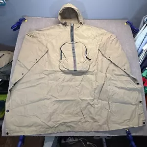 Tommy Hilfiger Vintage Segelponcho Gr. L/XL Khaki Kapuze Packbar Regenschutz - Bild 1 von 15