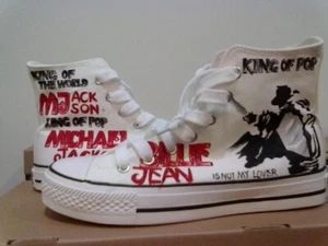 Michael Jackson Legends Limited Edition High Top Canvas Shoes - Picture 1 of 3