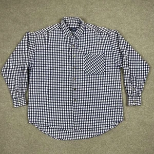 Vintage 90s Abercrombie & Fitch Men's Button Up Shirt Size L Purple Long Sleeve - Picture 1 of 6