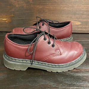 Dr. Martens Docs Oxblood Everley Leather Comfort Oxford Shoes Youth Sz 13 - Picture 1 of 10
