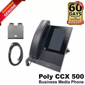 Polycom CCX 500 5" Touchscreen 720x1280 HD Business VoIP Phone 2200-49720-001 - Picture 1 of 6