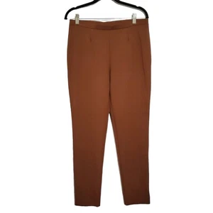 Neu mit Etikett Estelle and Finn Größe 10 Ponte Strickhose schmales Bein zum Überziehen braun #7729 USA - Bild 1 von 11