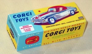 CORGI TOYS 304S MERCEDES BENZ 300SL HARDTOP BOITE COPIE REPRO VIDE - Foto 1 di 2