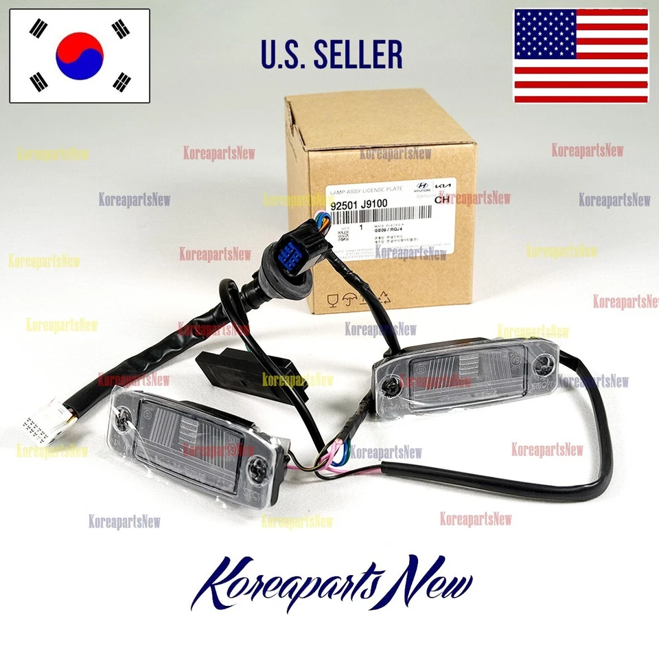 REAR License Plate Light Lamp 92501J9100 ⭐GENUINE⭐ Hyundai Kona 2018-2021 - Image 1 of 1