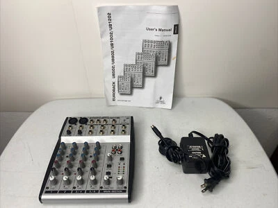 Behringer Eurorack UB802 Ultra-Low Noise Design 8 Input 2 Mixer W/Manual & Cord - Image 1 of 4
